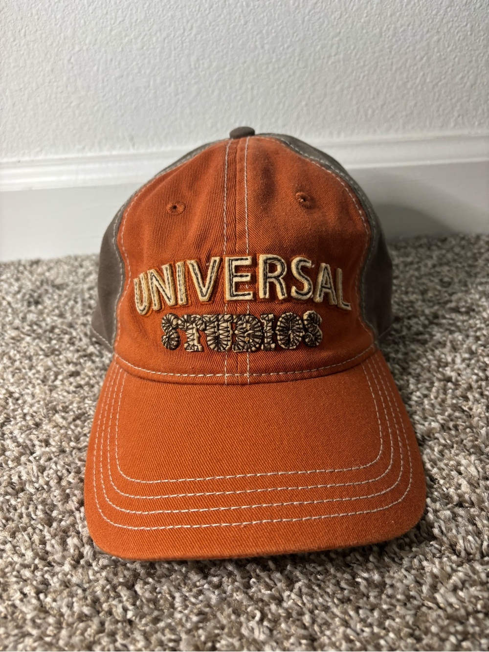 Universal Studios Orange and Brown Baseball Hat
